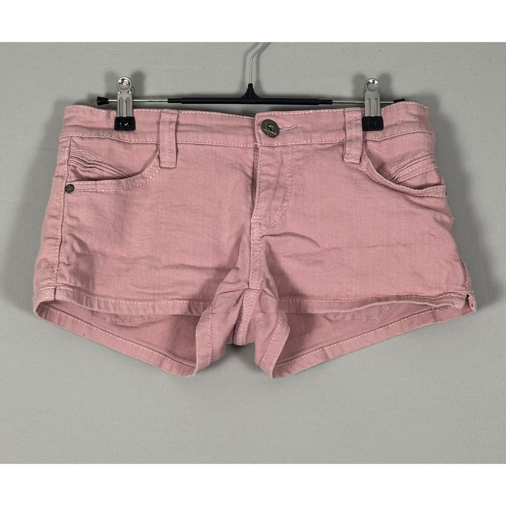 Unionbay Bootie Shorts Womens 5 Pink Excellent Y2K Grunge Stretch Denim